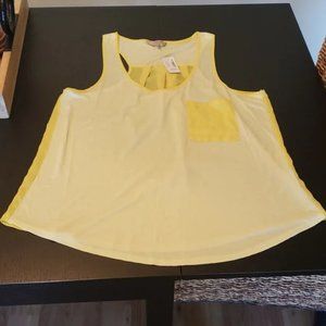 RW&CO Satin Trim and Back Tank Top